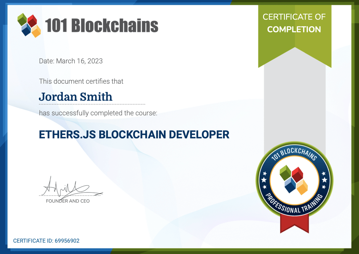 Ether.js Blockchain Developer Course